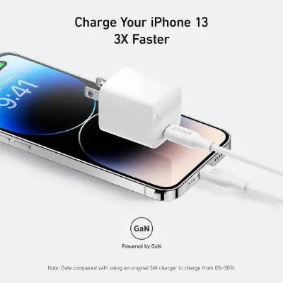 Picture of Anker 313 GaN 30W Foldable Charger PIQ 3.0 -White