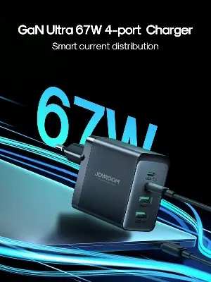 Picture of GaN Ultra TCG02 67W 2C2A Fast Charger+100W C to C Cable 1.2m -Black