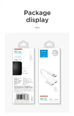 Picture of JOYROOM SH-C1 Type-C / USB-C to HIFI + PD Digital Audio Converter Adapter (White) -White