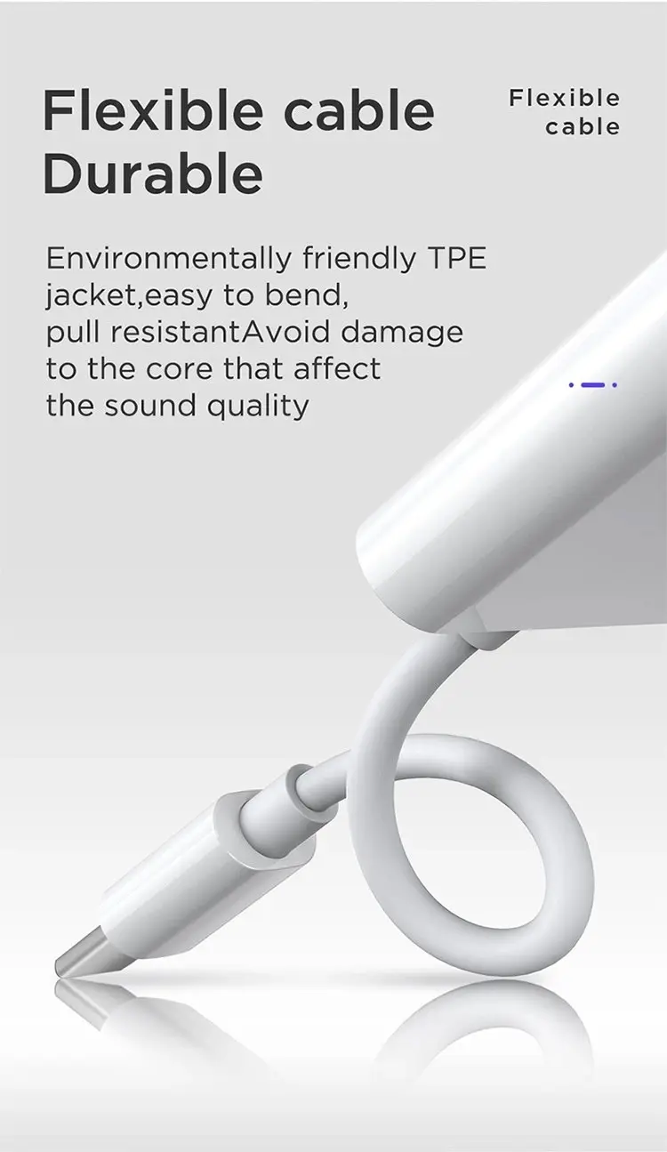 Picture of JOYROOM SH-C1 Type-C / USB-C to HIFI + PD Digital Audio Converter Adapter (White) -White