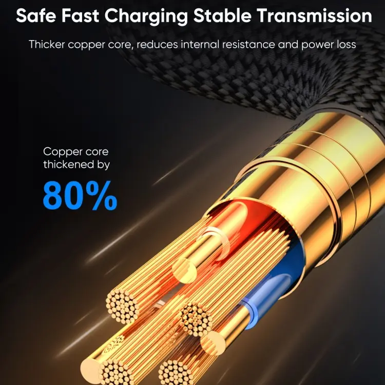 Picture of JOYROOM S-CL020A16 20W USB-C / Type-C to 8 Pin Digital Display Fast Charging Data Cable, Length:1.2m(Black) -Black