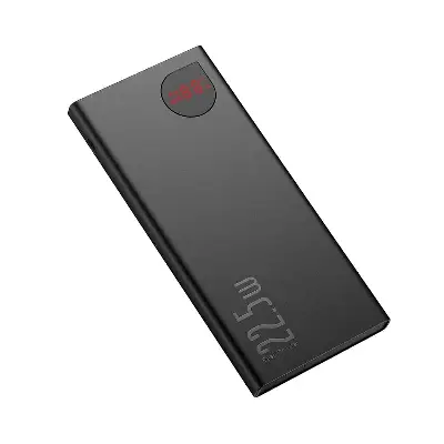 Picture of Baseus Adaman Metal Digital Display Quick Charge Power Bank 10000mAh 22.5W Black -Black