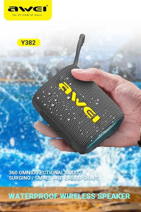 Picture of AWEI Y382 Wireless Portable Bluetooth Speaker -Aqua