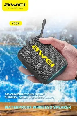 Picture of AWEI Y382 Wireless Portable Bluetooth Speaker -Aqua