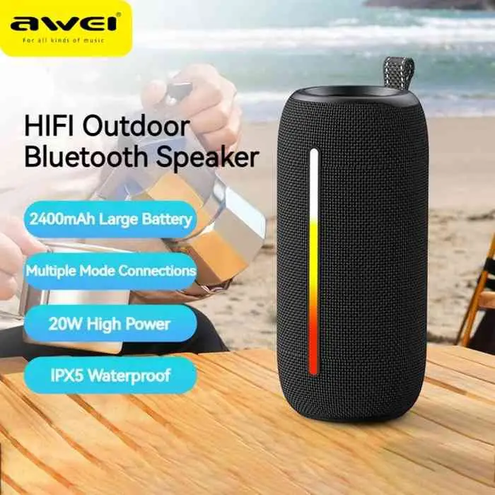 Picture of Awei Y788 Portable Outdoor Bluetooth Speaker -Black