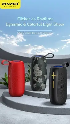 Picture of Awei Y370 Portable Bluetooth Wireless IPX6 Speaker -Black