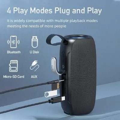 Picture of Awei Y370 Portable Bluetooth Wireless IPX6 Speaker -Black