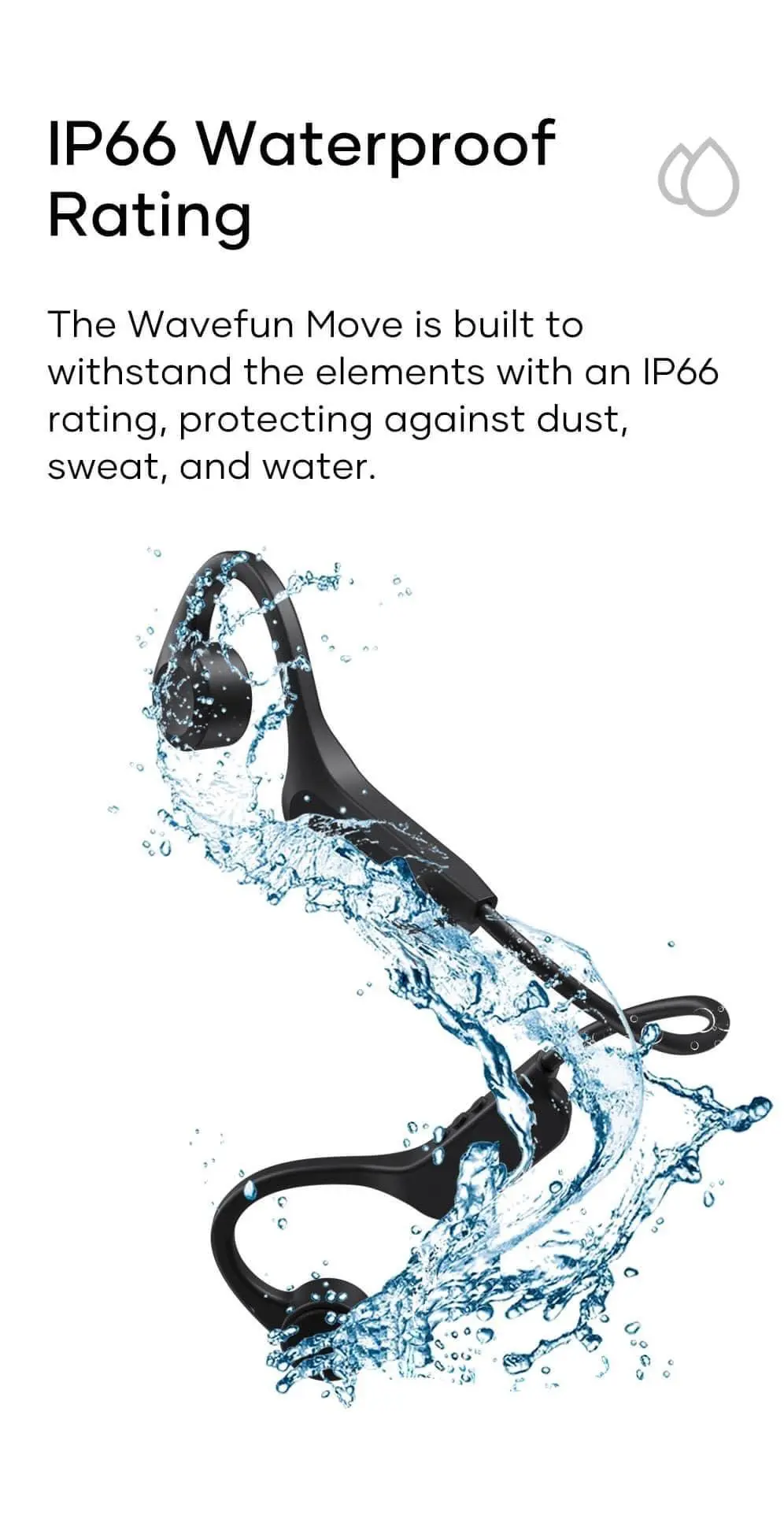 Picture of Wavefun Move Wireless Bone Conduction -Black