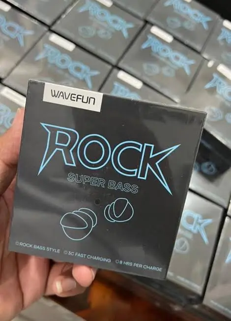 Picture of Wavefun Rock Super Bass TWS Earbuds -Black