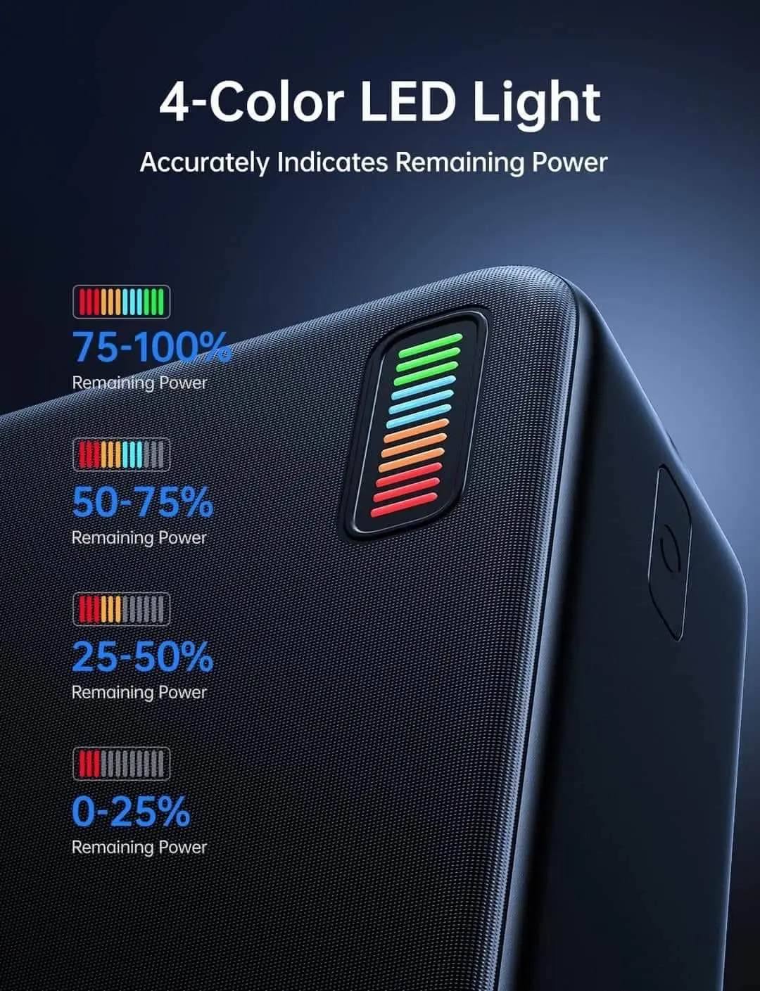 Picture of Joyroom JR-QP196 30000mah 22.5W fast charging Power Bank -White