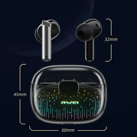 Picture of Awei T52 Pro True Wireles Gaming Earbuds -Black