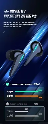 Picture of Awei T23 TWS Gaming Earbuds -Black