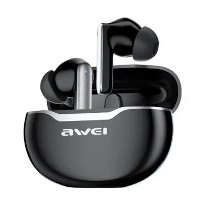 Picture of Awei T50 TWS Truly Wireless Gaming Bluetooth Earbuds - Black -Black