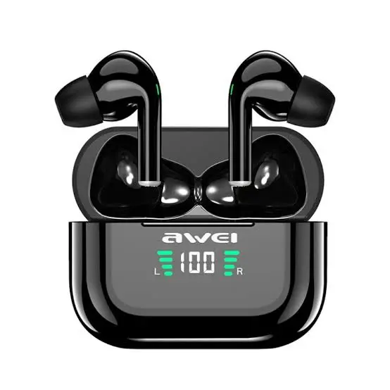 Picture of Awei T29P True Wireless Earbuds Bluetooth 5.0 with LED Digital Display -Black