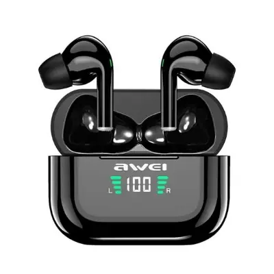 Picture of Awei T29P True Wireless Earbuds Bluetooth 5.0 with LED Digital Display -Black