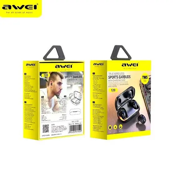 Picture of Awei T20 True Wireless Earbuds -Black