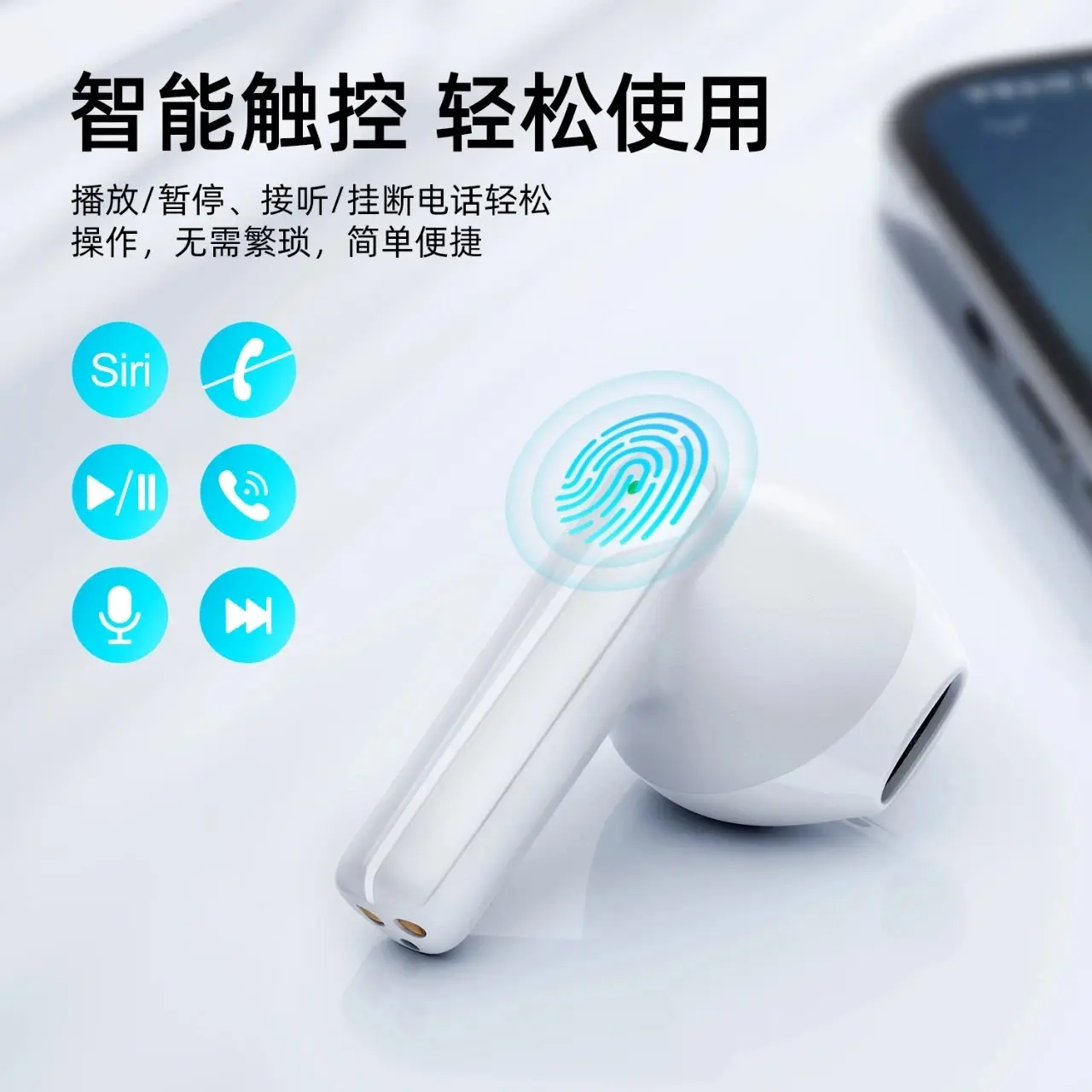 Picture of TL11 Dual-Mic ENC True Wireless Earphones -Black