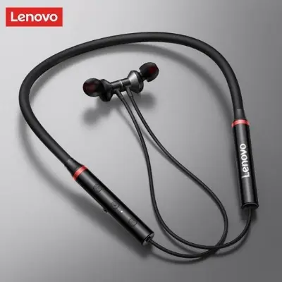 Picture of Lenovo HE05X Bluetooth 5.0 Neckband Wireless Earphone - Neckband -Black