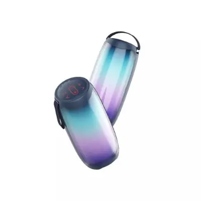Picture of Wiwu Thunder P40 Portable Waterproof Dazzling LED Bluetooth Speaker with Microphone -Black