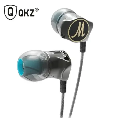 Picture of QKZ DM7 Zinc Alloy In-Ear Earphone - Gray - Headphone - Headphone - Ear Phone - Earphone -Grey