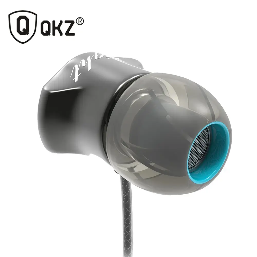 Picture of QKZ DM7 Zinc Alloy In-Ear Earphone - Gray - Headphone - Headphone - Ear Phone - Earphone -Grey
