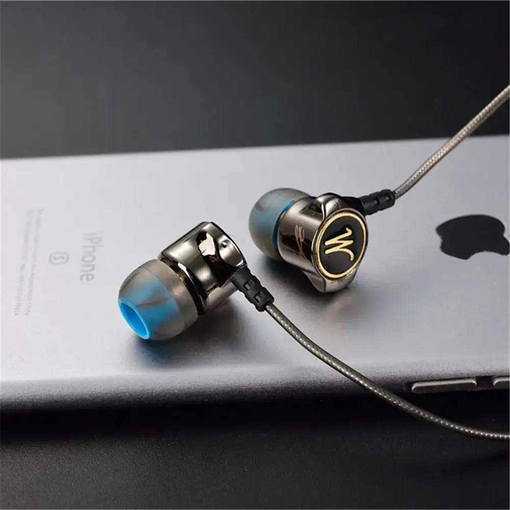 Picture of QKZ DM7 Zinc Alloy In-Ear Earphone - Gray - Headphone - Headphone - Ear Phone - Earphone -Grey