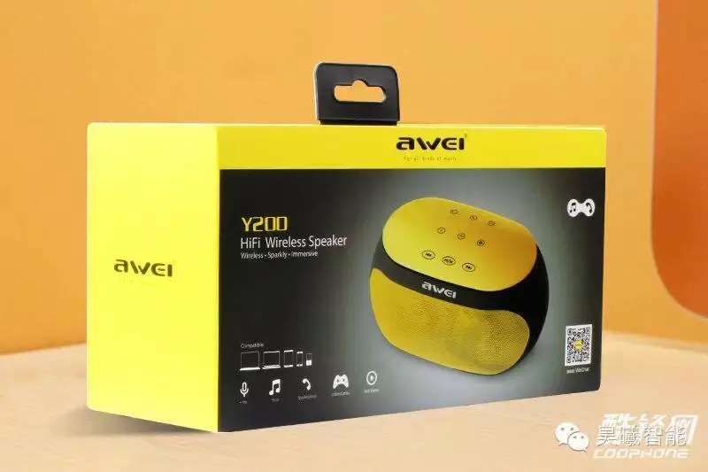 Picture of Awei Y200 HiFi Bluetooth Speaker -Yellow