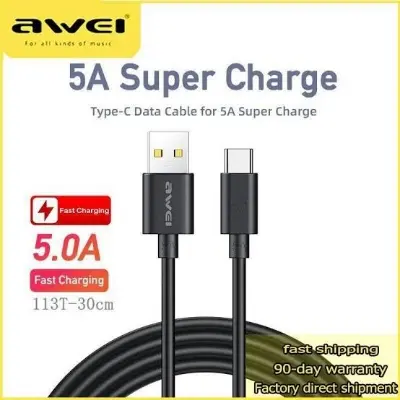 Picture of Awei CL-113T 30cm usb to Type-C Cables -Black