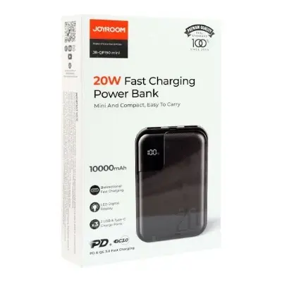 Picture of Joyroom JR-QP190 Mini 10000mah 20W Fast Charging Power Bank -Black