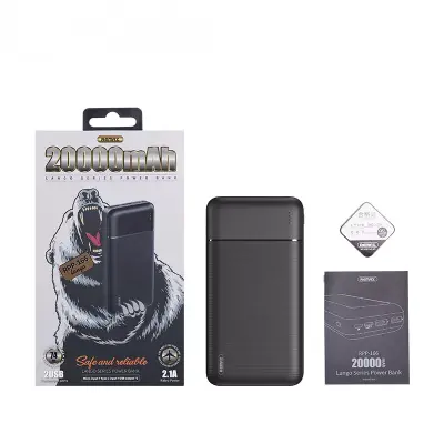 Picture of Remax RPP-166 20000MAh Lango Series Fast Charging Power Bank -Black