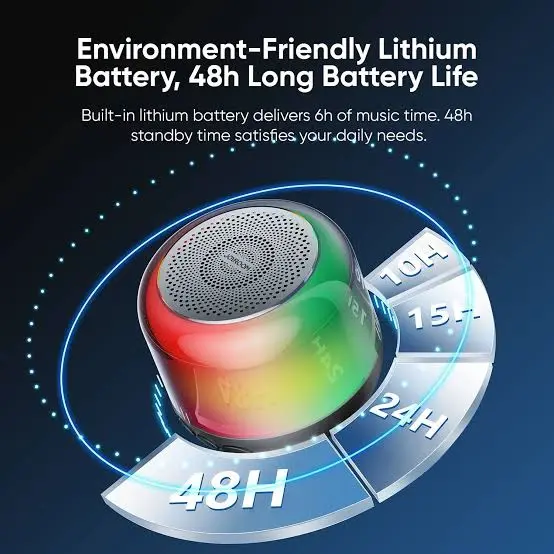 Picture of JOYROOM JR-ML03 Transparent RGB Bluetooth Wireless Speaker