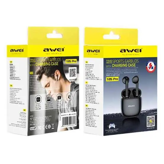 Picture of AWEI T26 Pro True Wireless Earbuds With Noise Cancelling -Black
