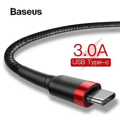 Picture of Baseus Cafule Quick Charge 3.0 USB to Type C Cable 2 meter/1 meter -Black