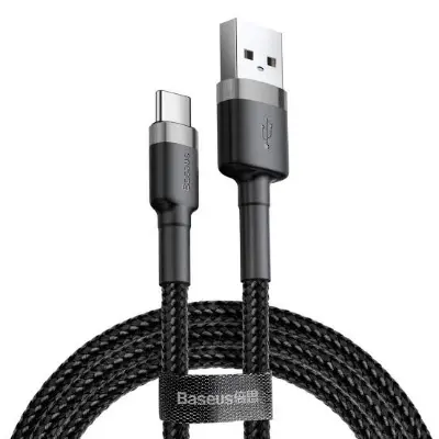 Picture of Baseus Cafule Quick Charge 3.0 USB to Type C Cable 2 meter/1 meter -Black