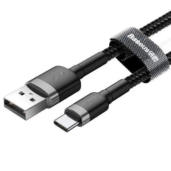 Picture of Baseus Cafule Quick Charge 3.0 USB to Type C Cable 2 meter/1 meter -Black