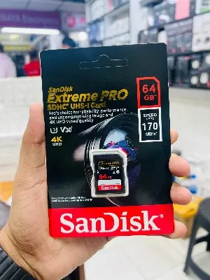 Picture of SanDisk Extreme PRO 64GB 200mbps SDXC UHS-I Memory Card -64GB