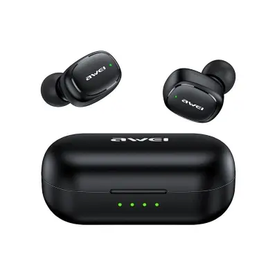 Picture of AWEI T13 Pro Bluetooth Earphones Wireless Waterproof Touch Earbuds Hifi Sound Quality -Black