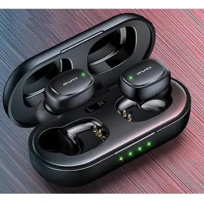 Picture of AWEI T13 Pro Bluetooth Earphones Wireless Waterproof Touch Earbuds Hifi Sound Quality -Black