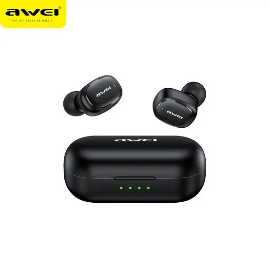 Picture of AWEI T13 Pro Bluetooth Earphones Wireless Waterproof Touch Earbuds Hifi Sound Quality -Black