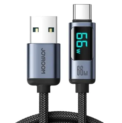 Picture of JOYROOM S-ACO66A16 6A USB to USB-C / Type-C Digital Display Fast Charging Data Cable, -Black