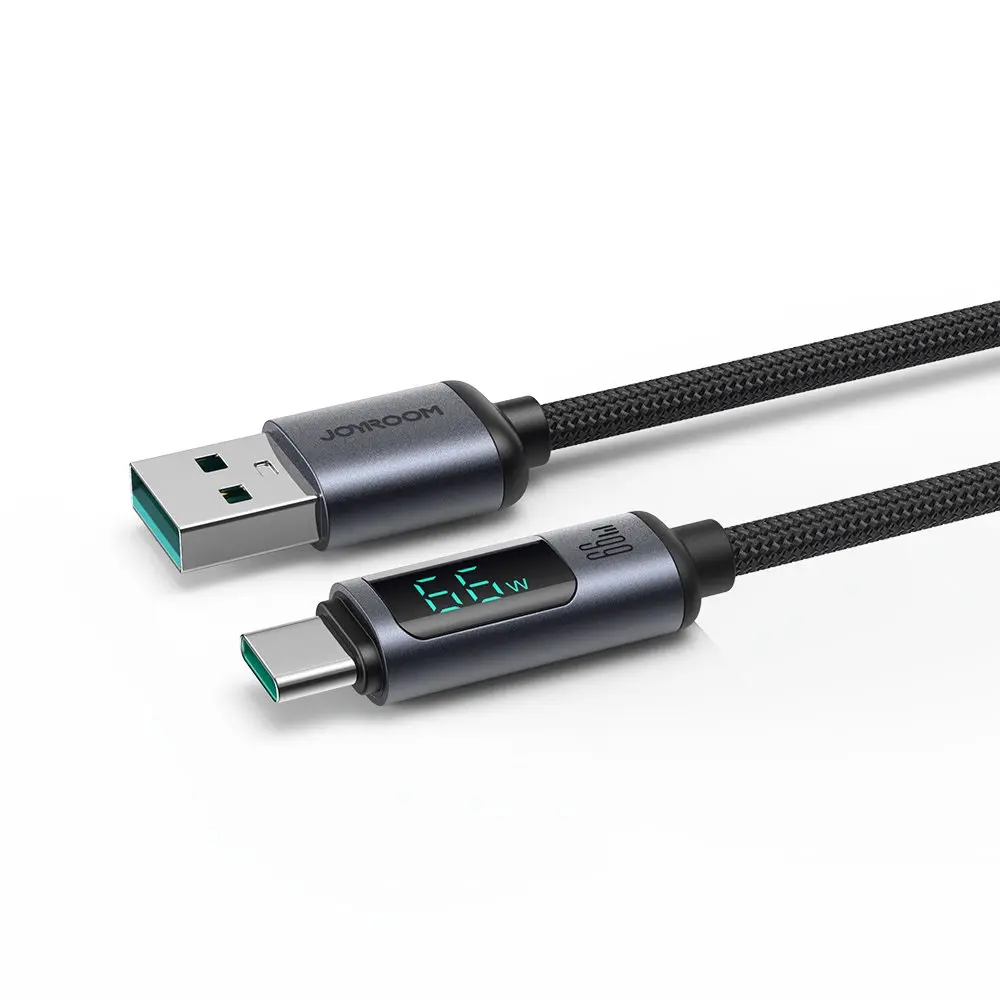 Picture of JOYROOM S-ACO66A16 6A USB to USB-C / Type-C Digital Display Fast Charging Data Cable, -Black