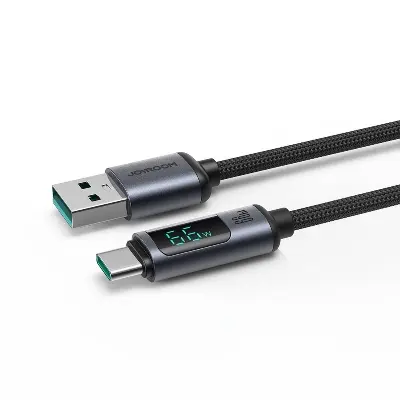 Picture of JOYROOM S-ACO66A16 6A USB to USB-C / Type-C Digital Display Fast Charging Data Cable, -Black