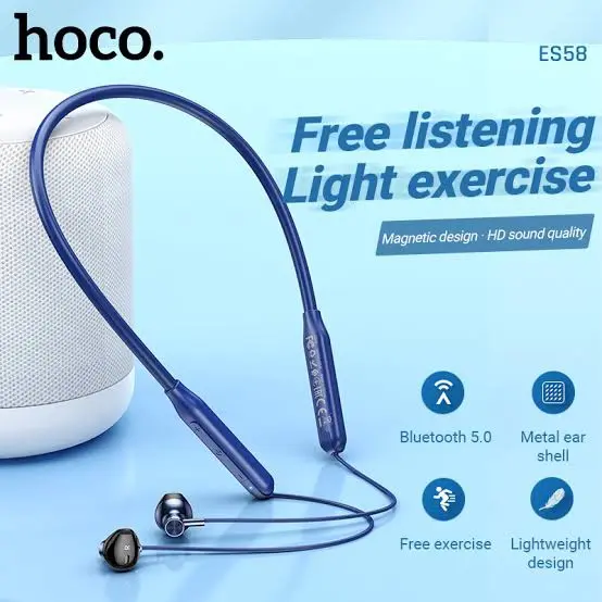 Picture of Hoco ES58 Sound Tide Sports Bluetooth Neckband Earphones -Black