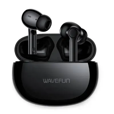 Picture of WaveFun Star wireless Music & Gaming Mode ENC Earbuds -Black