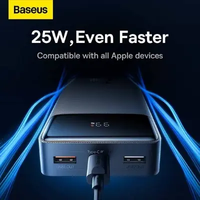 Picture of Baseus Bipow Digital Display Fast charge Power bank 20000mAh 25W(PPBD020301)-Black -Black