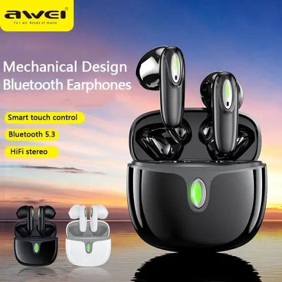 Picture of Awei T39 Tws Earphone wireless bluetooth headphones noise reduction earbuds -Black