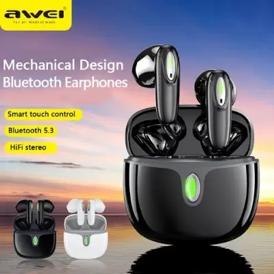 Picture of Awei T39 Tws Earphone wireless bluetooth headphones noise reduction earbuds -Black
