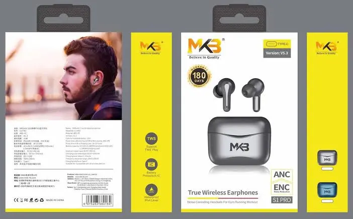 Picture of MKB Max Pro 1 ANC +ENC(Dual Mic) True Wireless Earphones