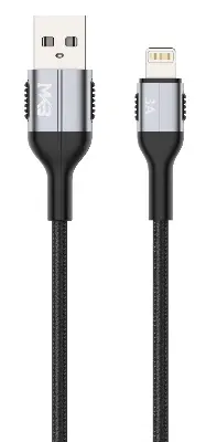 Picture of MKB USB -LIGHTNING /3A FAST Cafule cable/ metal -Black