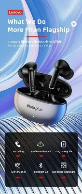 Picture of Lenovo XT88 Bluetooth Earbuds Wireless Headphones Bluetooth 5.3 -Black